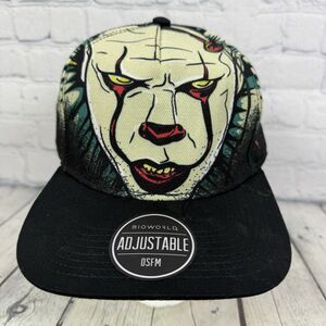 Movie IT Pennywise Killer Clown Hat Adjustable Snapback Cap Horror Halloween